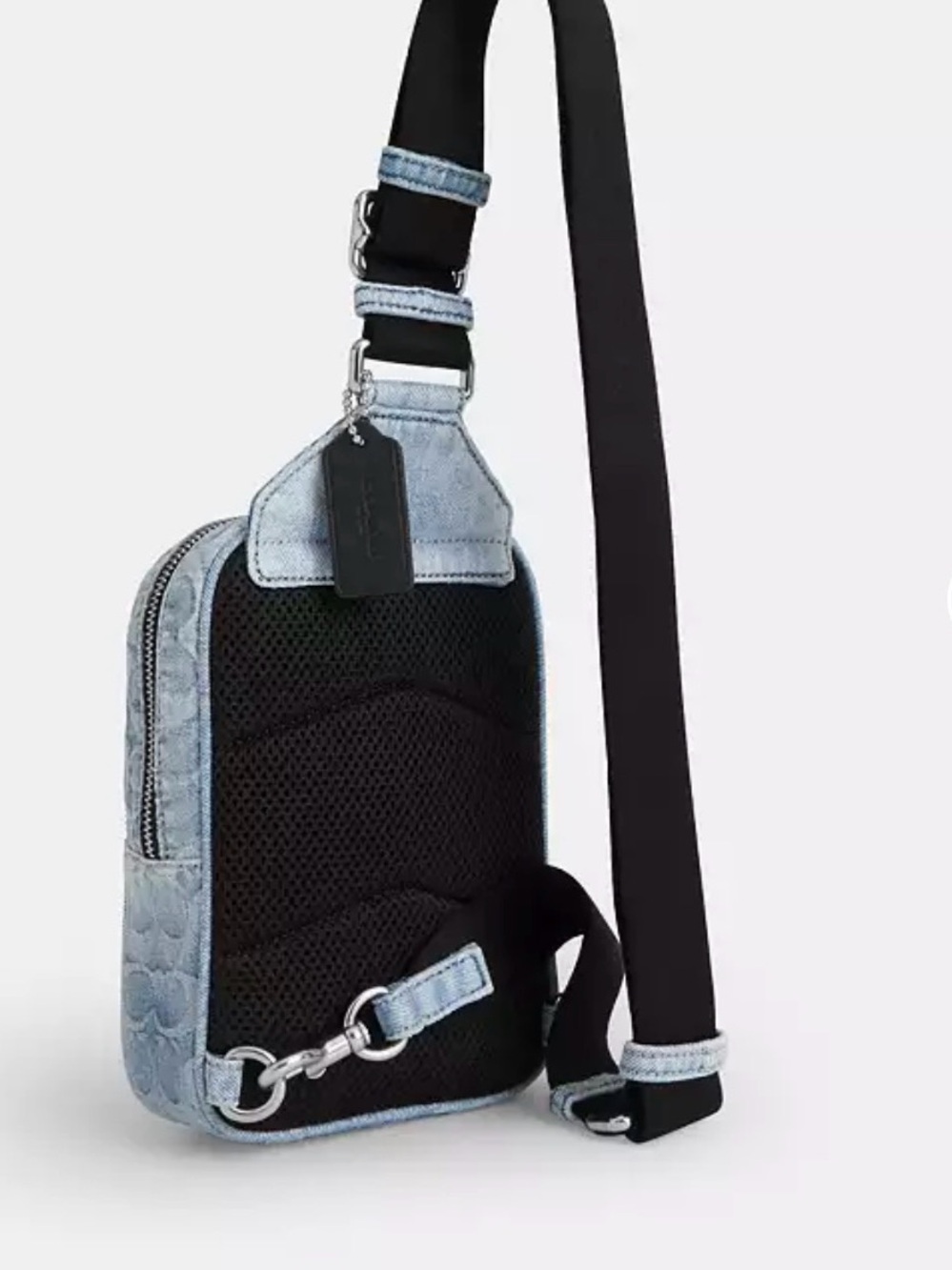 Coach Denim Racer Sling Unisex CET95 - Picture 8 of 9